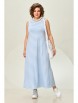 Платье артикул: 4072 голубой с белым (полоска) от INVITE - вид 1