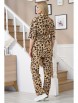 Брючный костюм артикул: 2109 коричневый леопард от AlaniCollection - вид 2