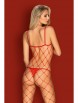 Комбинезоны артикул: N 102 bodystoking Red от Obsessive - вид 4