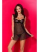 Сорочки и платья артикул: Milagros chemise Black от Avanua - вид 1