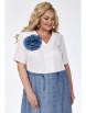 Нарядное платье артикул: 1231 белый-голубой от Belinga - вид 3