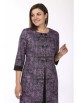 Платье артикул: 1758/5 черный с фиолетовым от LadyStyleClassic - вид 3